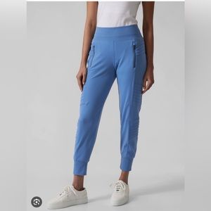 Athleta Venice Moto Jogger - Cottage Blue - Size L